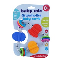 Detské hrkálka Baby Mix farebný trojuholník