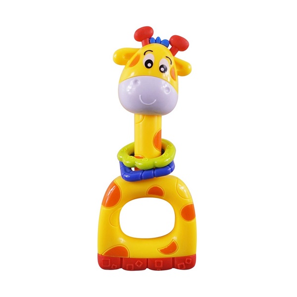 Detské hrkálka Baby Mix žltá žirafa